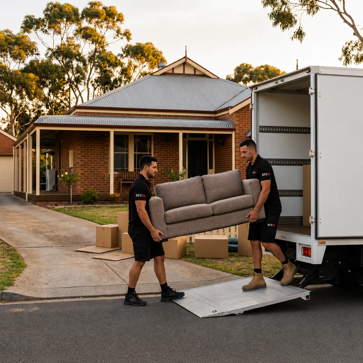 On-site furniture placement and setup